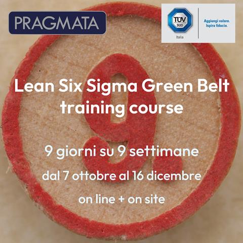 Percorso di formazione Lean Six Sigma Green Belt ed 3 2022