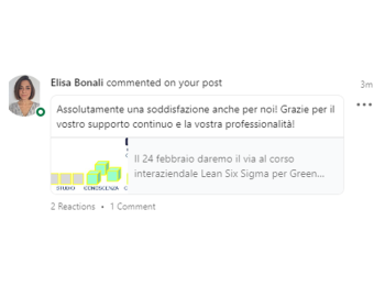 Soddisfazione e ringraziamenti per l'attività formativa e il progetto.